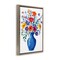 Stupell Industries Colorful Bouquet Blue Red Floating Frame, design by LSR Design Studio